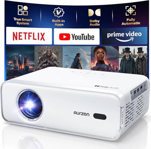 Aurzen EAZZE D1 Smart Portable Outdoor Projector with WiFi and Bluetooth - style: Linux