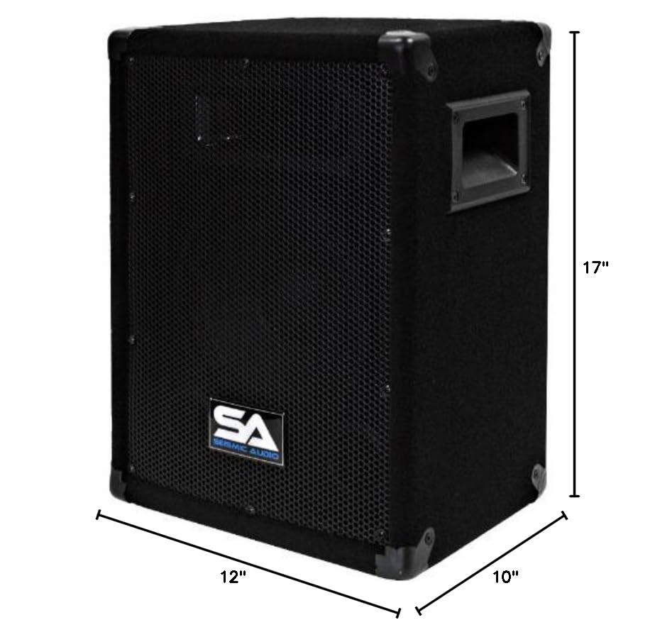 Seismic Audio - 8 Inch PA DJ Pro Audio Band Speaker 75 Watts - Use as a Main or a Monitor - Karaoke - size: Single