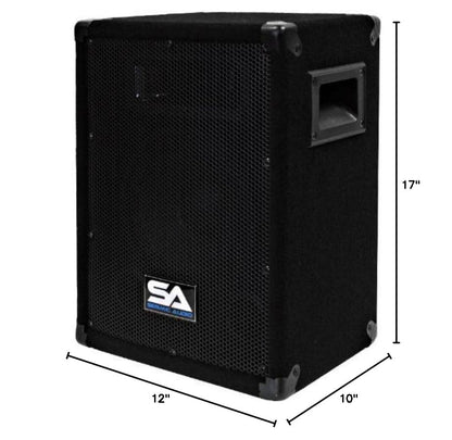 Seismic Audio - 8 Inch PA DJ Pro Audio Band Speaker 75 Watts - Use as a Main or a Monitor - Karaoke - size: Single