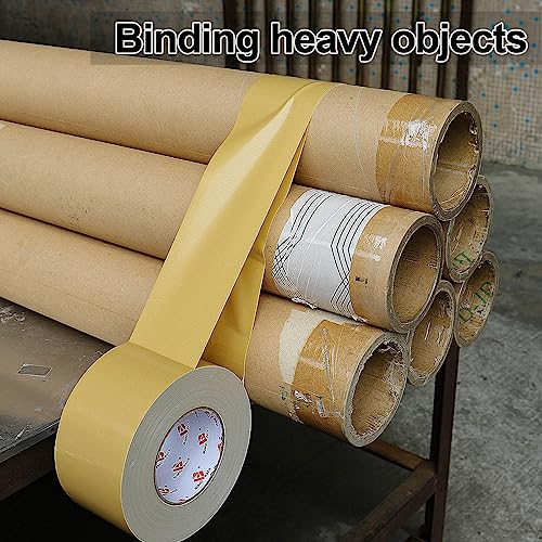 3 Inch Tan Brown Duct Tape Waterproof,Heavy Duty,3 Inch x 60 Yards,9 Mil Industrial Grade Light Brown Duct Tape,No Residue,Strong,Flexible and All Weather,Professional for Indoor & Outdoor Use - color: tan