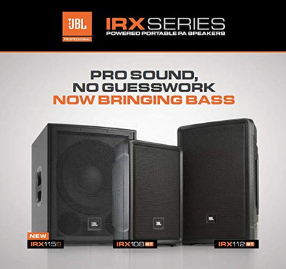 JBL Professional IRX108BT Powered PA Speaker, Portable Loudspeaker with Bluetooth, 8 Inch Woofer, 1300 Watt, Mobile DJ, Musicians, Small Venues, Ceremonies and Sports Events, Black | Bluetooth, 8 Inch Woofer, 1300 Watt, Mobile DJ, Musicians, Small Venues,