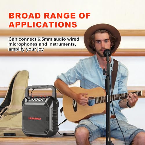 Karaoke Machine, Portable Bluetooth Speaker with Wireless Microphone for Adults & Kids, PA System with Remote Control Supports TF Card/USB/FM/AUX for Home Party, Indoor and Outdoor - size: 1 Mic