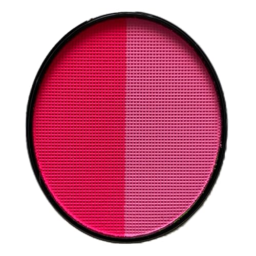 Hot Pink UV Face Body Paint(30g/1oz), Water Based Blacklight Fluorescent Glow Face Body Painting Color for Music Festivals, Nights Out, Halloween, Sports and Party (Light Pink + Pink) - color: 1 Split Cake Light Pink + Pink