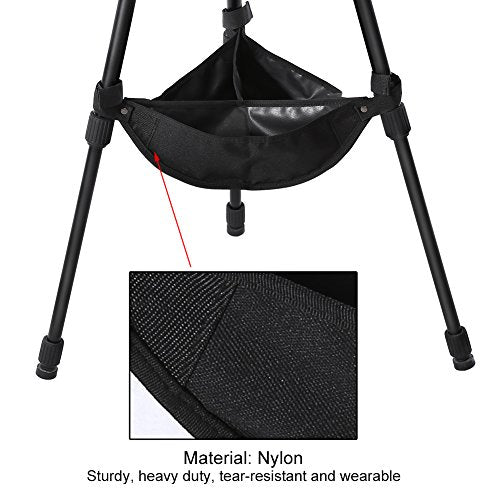 Tripod Weights Stone Bag, Tripod Stone Bag, Video Sand Bag, Black Universal Heavy Duty Tripod Boom Stand Stabilizer Stone Bag Photography Tackle Accessory for Tripod Easel Light Stand Photography