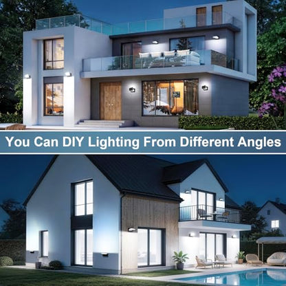60W LED Outdoor Wall Lights 360° Rotatable 5000K IP65 - size: 60W-1 Pack
