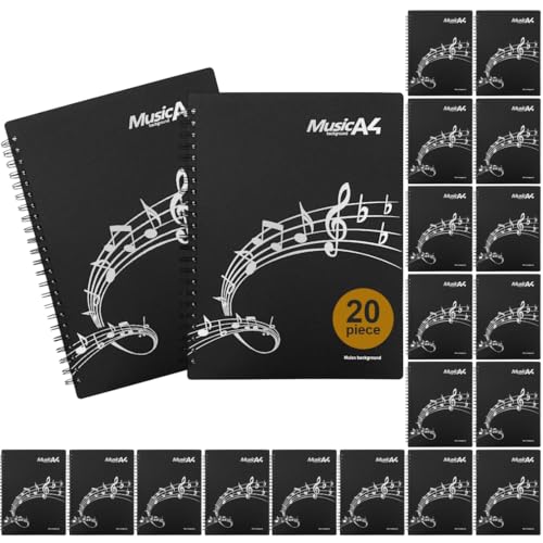 Music Folder, 20 Pack Bulk Binder Organizer, Sheet Music Storage (20 Pack) - size: 20 Pack