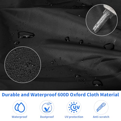 12 Inch PA/DJ Speaker Cover for Powered Speaker Mounted on Stand, 2 Pack Outdoor Speaker Cover 600D Thick Oxford Fabric Waterproof UV Protection Dustproof(Black) - size: 12 Inch