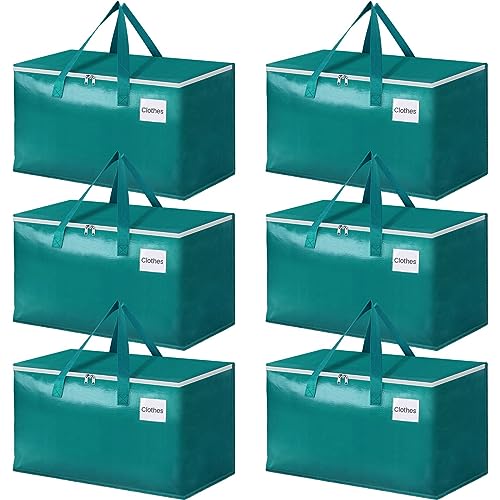 StorageRight Moving Bags, Moving Boxes, 93L 6-Pack Sotrage Bags Totes,Green - color: Green, size: 6 Pack