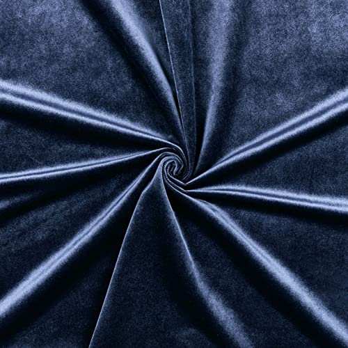 Exclusive Home Curtains EH8196-03 2-108G Velvet Heavyweight Grommet Top Curtain Panel Pair, 54x108, Navy, 2 Count - color: Navy, size: 54"W x 108"L (Pack of 2)