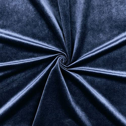 Exclusive Home Curtains EH8196-03 2-108G Velvet Heavyweight Grommet Top Curtain Panel Pair, 54x108, Navy, 2 Count - color: Navy, size: 54"W x 108"L (Pack of 2)