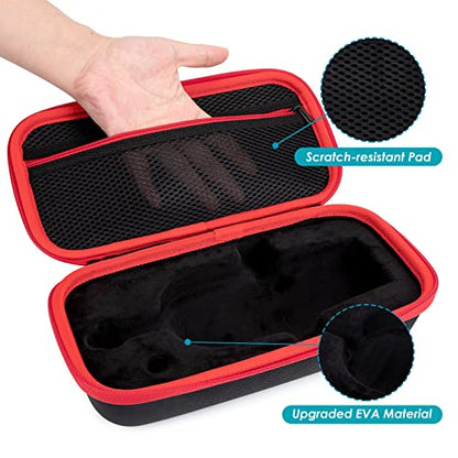 YOUSHARES MV7 Microphone Case Bag with Mic Cover Foam - Mic Case Hard Carring Case with Windshield Compatible with Shure MV7 USB Condenser Microphone