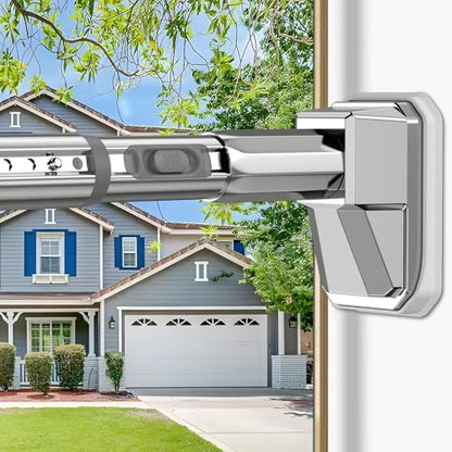 Extra Long Tension Curtain Rod, Silver, 41-118 Inch (4-9.8ft), Tension Rod - color: Silver, size: 41-118inch