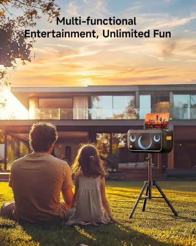 Ikarao Speaker Stand Adjustable Height 36"-47", Heavy Duty Carbon Steel Karaoke Machine Stands with Dual Tension Knobs, Portable Tripod Speaker Mount for PA DJ System & Party, 35mm Insert, 66lbs Load