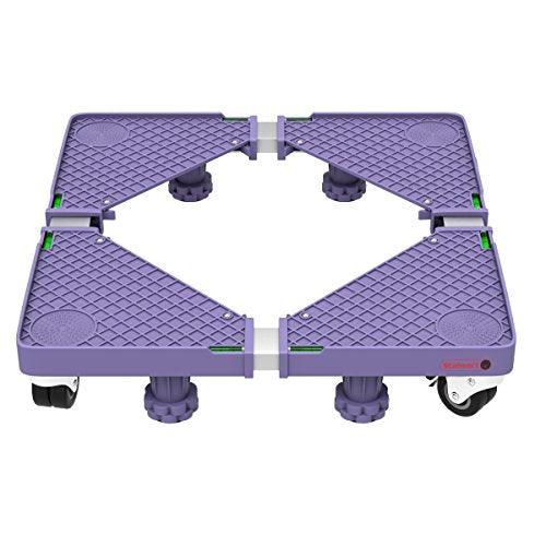 Multi Purpose Dolly With 4 feet, Locking Swivel Wheels, Levels and Adjustable Base for Moving Washer, Dryer, Appliances- 1100 Lbs Capacity By Stalwart - color: Purple