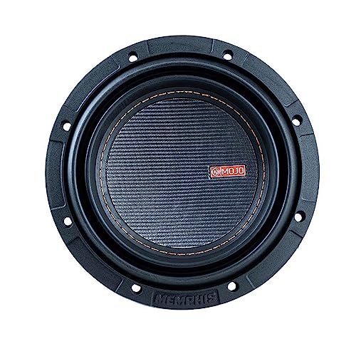 Memphis MJM612 6.5" MOJO Sub with Selectable Impedance, 1 or 2 Ohm | Compact 6.5 bass upgrade for tight spaces, small footprint, flexible impedance wiring, deep low-end punch, easy install - size: 6.5"