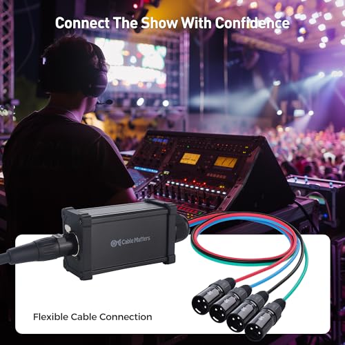 Cable Matters XLR Audio Over Ethernet Snake, 4-Channel Pigtail Kit