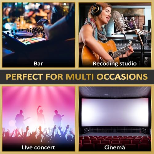 XLR Microphone Cable 10FT 4 Pack, Gold-Plated 3 Pin XLR Male to Female Balanced Mic Audio Cord, AL & OFC Dual Shielded Patch Cable for Speaker, Podcast, Mixer, Amplifier, Recording - size: 10FT