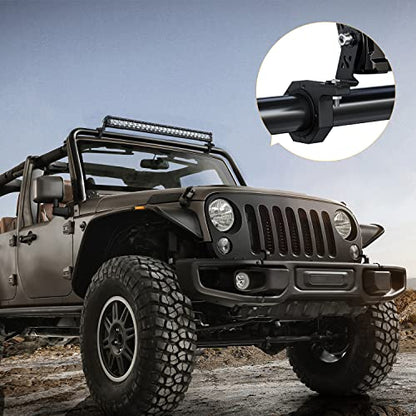 Nilight 4PCS Roll Bar Clamps Mounting Brackets for LED Lights Pods | Fits 2.135" 2.25" 2.375" 2.5" Round Roll Bar Cage Roof Racks of ATV UTV Trucks - size: For 2.135"/2.25"/2.375"/2.5”Bar