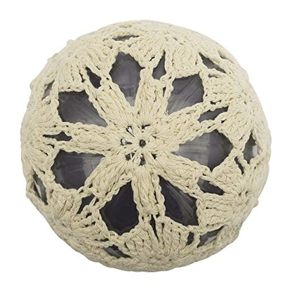 ZLYC Women Cotton Crochet Slouchy Beanie Hat Handmade Knit Summer Skull Cap | Lightweight breathable,boho casual chic look,travel photos festival party,café commute daily wear,beach concert gathering - color: Crochet Beige