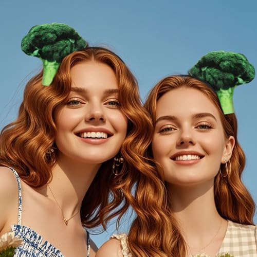 FOMIYES Hair Accessories Vegetable Headband Hair Bands Tie Tiara Vegetables Head Band Cute Headbands Cosplay Spa s Adult Accessories Broccoli Women's Fabric