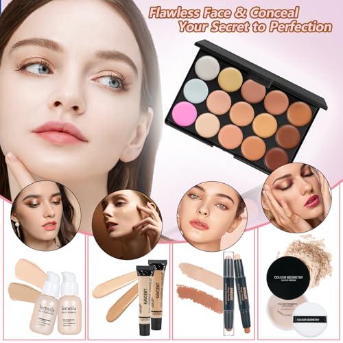 Makeup Set for Teens Makeup Kit for Women Full Kit Makeup Gift Set for Women Teen Girls Teenagers Eyeshadow Palette Makeup Kits Christmas - color: Big