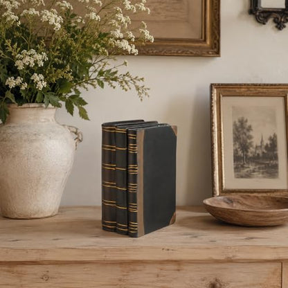 Decorative Books Coffee Table Books Decor - Resin Retro Classical Fake Decorative Books Set of 3 for Living Room, Office, Mantle Shelves Decor 4.2 * 2.7 * 6.2 Inch Guichifun | Resin Retro Classical Fake Books, Living Room Office Mantle Shelves Decor 4.2 *
