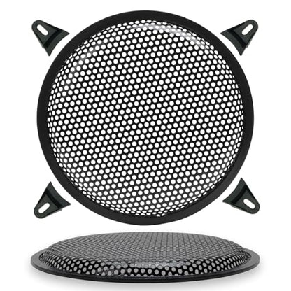 8 Inches Speaker Grill Cover: Metal Round Hole Subwoofer Grill Cover Protector, Car Audio Speaker Grill Cover(Pack of 2)