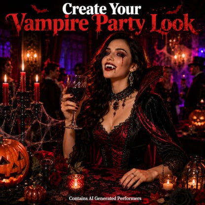 RAINFLOW 10PC Halloween Fake Blood Kit with Zombie Teeth for Cosplay Makeup | Zombie Teeth, Thermoplastic Beads, Fake Blood and Makeup Sponge for Cosplay Costume Special Effects Bruise Scar Makeup