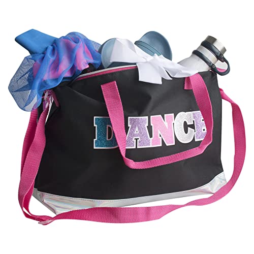 Garment Dance Shoulder Bags for Girls, Teen Dancers, Costumes, Boys | Holographic Glitter Dance Bag for Kids - color: Dance 2