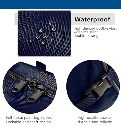Large Duffel Bag, Waterproof Carry on Weekend Overnight Storage Bag over Luggage for Airline, Travel, Camping, Moving - color: 120L-Dark Blue