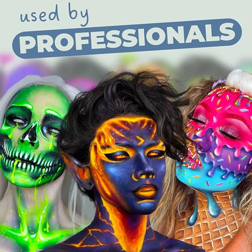 Blue Squid Face Paint Water Based Single Cake Professional Face Paint & Body Paint - Water Activated, Kids Adults Face Painting for Costume, Halloween Makeup, Cosplay - Classic Grey Face Paint 30g - color: Classic Grey 30g