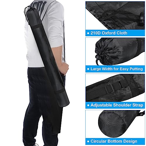 PATIKIL 32 Inch Tripod Monopod Case Bag, Nylon Camping Foldable Tripod Carrying Case Storage Bag with Shoulder Strap for Outdoor Travel Camping, Black - size: 33 Inch