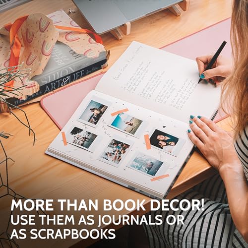 Rome Decorative Books for Coffee Table - Designer Faux/Fake Books for Decoration - Enhance Your Coffee Table, Mantle & Bookshelf Decor - Book Decor Aesthetic Collection - Real Blank Pages Inside - style: Rome