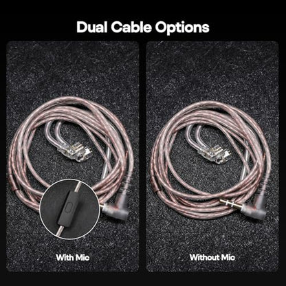 Linsoul KZ ZSN Pro Dual Driver 1BA+1DD Hybrid Metal HiFi in-Ear Monitor - color: Purple, style: With Mic