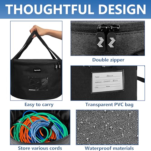 Musiin Custom Instrument Accessories Bag for Audio Cables & Adapters etc