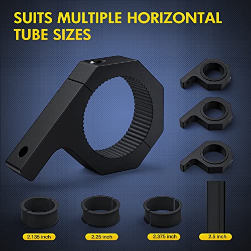 Nilight 4PCS Roll Bar Clamps Mounting Brackets for LED Lights Pods | Fits 2.135" 2.25" 2.375" 2.5" Round Roll Bar Cage Roof Racks of ATV UTV Trucks - size: For 2.135"/2.25"/2.375"/2.5”Bar