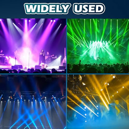 360° Moving Head DJ Lights 250W Beam Curtain & Strobe Stage Lights Bar 12x10W RGBW 4in1 DMX512/Sound/RDM Professional DJ Stage Props for Party Live Show Wedding - 1 Pcs