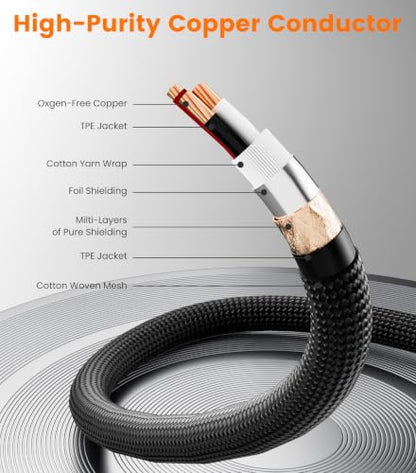 3.5mm to XLR Cable, 1/8 Inch to XLR Male to Male Audio Cord, 3.3FT | Unbalanced 1/8 inch 3.5mm TRS to XLR Male for Laptop Mixer Speaker, Gold-Plated, Flexible Braided & Hi-Fi OFC Shielded - size: 3.3 feet