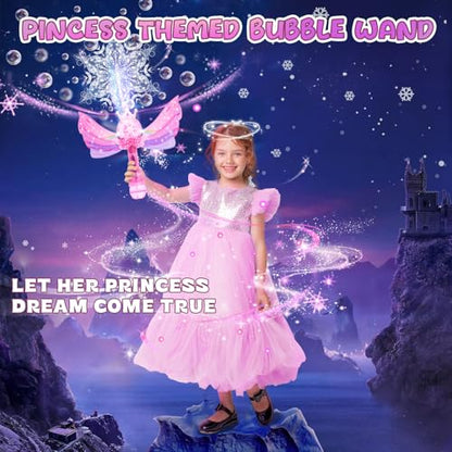 Eaglestone Princess Bubble Wands for Kids, Bubble Machine for Toddlers - color: Pink