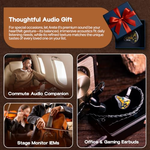 Linsoul ZiiGaat x Fresh Reviews Arete II 2nd 1DD+4BA Hybrid in Ear Monitor - color: Graffiti