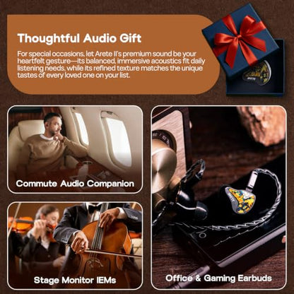 Linsoul ZiiGaat x Fresh Reviews Arete II 2nd 1DD+4BA Hybrid in Ear Monitor - color: Graffiti