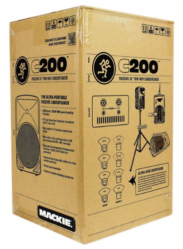 Mackie C200 200W 10 inch Passive Speaker | 200W RMS power with 10-inch woofer and 1-inch tweeter for live performances, rehearsals and studios - size: 10-Inch