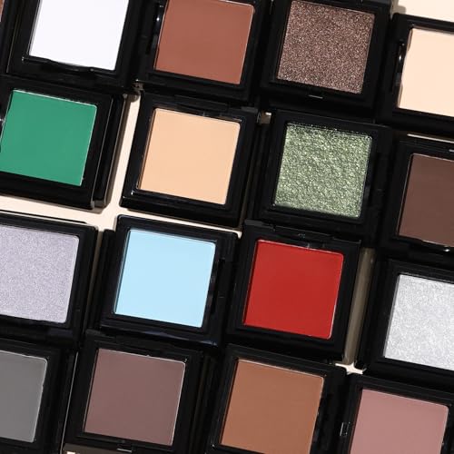 UCANBE Light Blue Single Eyeshadow Palette, Highly Pigmented Matte Eye Shadow Powder, Professional Long-Lasting Waterproof Makeup Palette - color: 12 Light Blue