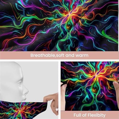 Art Owl Women's Slouchy Beanie Hat Cute Turban Hats Cancer Headwear Caps Baggy Skull Sleep Scarf - color: Colorful Abstract