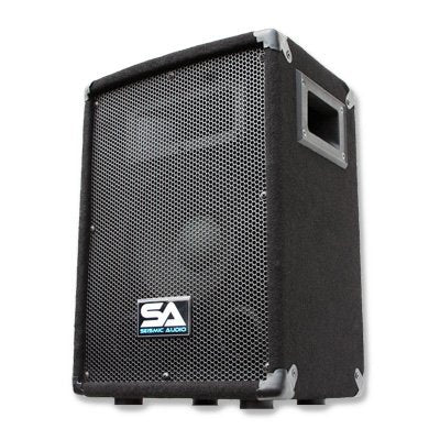 Seismic Audio - Pair of 8" PA DJ Pro Audio Band Speakers 150 Watts - Use as a Main or a Monitor - Karaoke - size: Pair