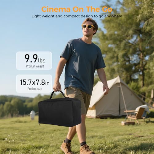 100 Inch Projector Screen with Stand, Portable Outdoor Movie Screen - size: 120"-275x200cm