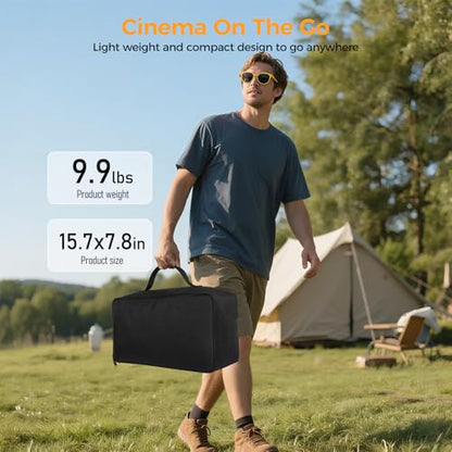 100 Inch Projector Screen with Stand, Portable Outdoor Movie Screen - size: 120"-275x200cm
