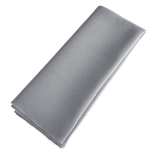 Speaker Grille Cloth Stereo Mesh Fabric, Gray, 55x40 in (140x100 cm) | 3-Layer Functional Acoustic Fabric, Fully Sound-Permeable, Dustproof & Stretchable, for Speaker & Furniture Refurbishment - color: Gray, size: 55" x 40"