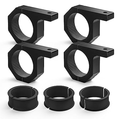 Nilight 4PCS Roll Bar Clamps Mounting Brackets for LED Lights Pods | Fits 2.135" 2.25" 2.375" 2.5" Round Roll Bar Cage Roof Racks of ATV UTV Trucks - size: For 2.135"/2.25"/2.375"/2.5”Bar