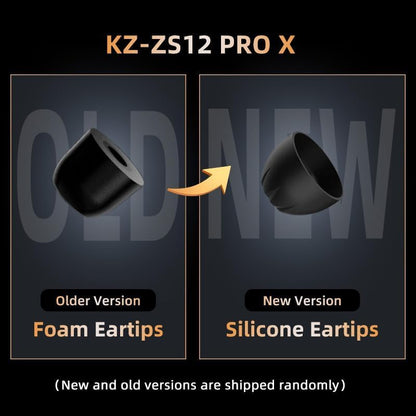 KZ ZS12 PRO X in Ear Monitor Headphones, Wired Gaming Earbuds 1DD+5BA Hybrid Driver IEM Earphone without Mic, KZ IEM in Ear Monitors for Musician Audiophile,2Pin IEM Cable, without Tuning Switch,Black